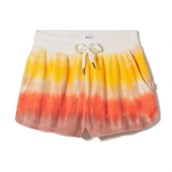 Feat Blanket Blend Drawstring Desert Sunset Tie-Dye Shorts - Picture 2 of 2